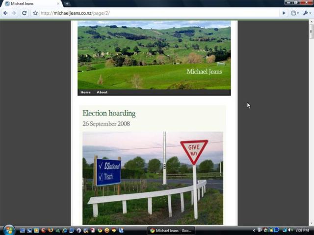 Original WordPress.com theme September - November 2008