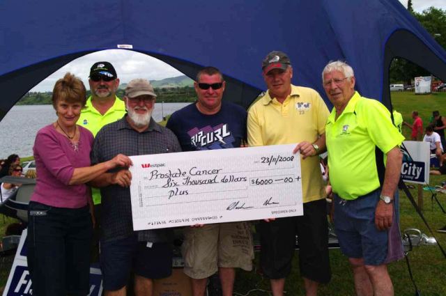 $6000.00 cheque for Prostate Cancer Foundation of New Zealand