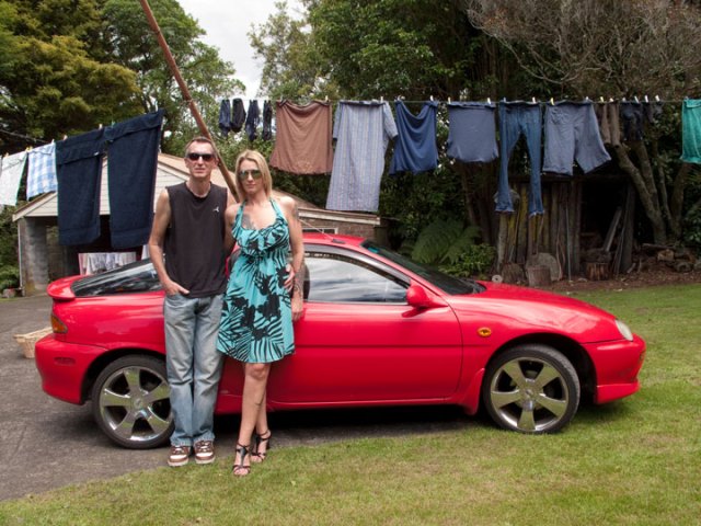 Phil and Sally, Christmas Day 2010, Tikorangi, Taranaki, New Zealand