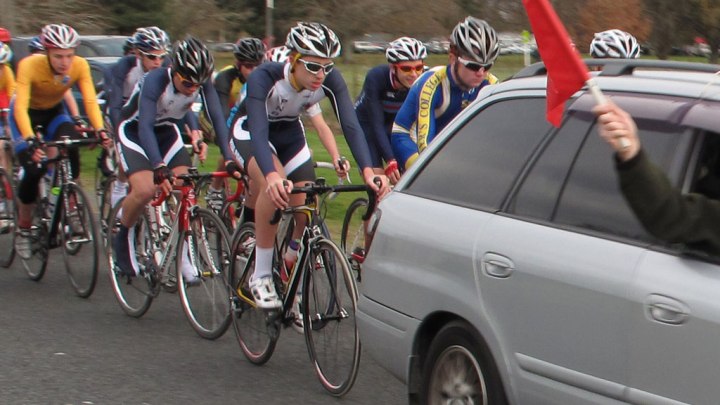 Cycling race Taylor Street 18/2/2012
