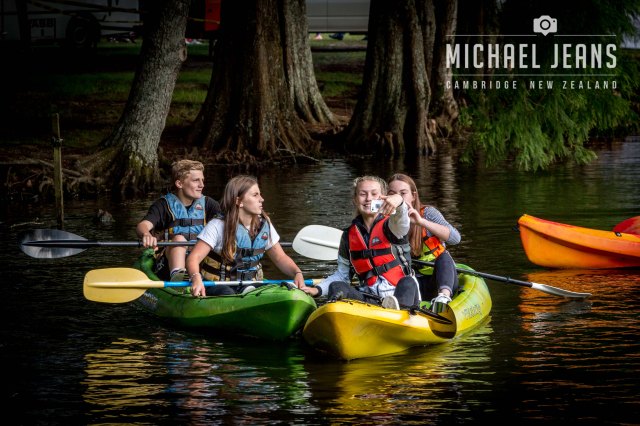 Selfie, Lake Te Kō Utu, Cambridge Domain, Waikato, New Zealand 11/12/2016
