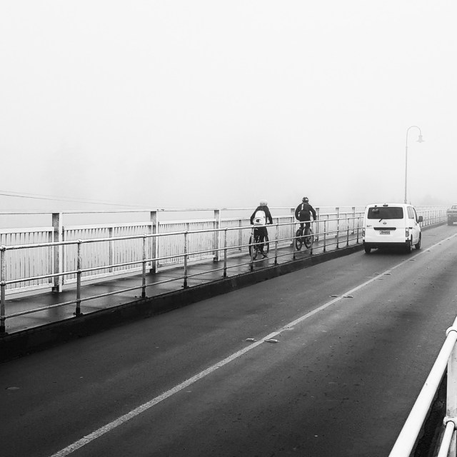 Crossing the Waikato River. Victoria Bridge, Cambridge, Waikato. 7:52AM 2.8.2018