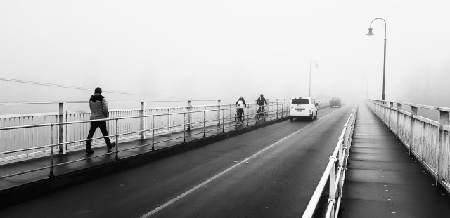 Crossing the Waikato River. Victoria Bridge, Cambridge, Waikato. 7:52AM 2.8.2018