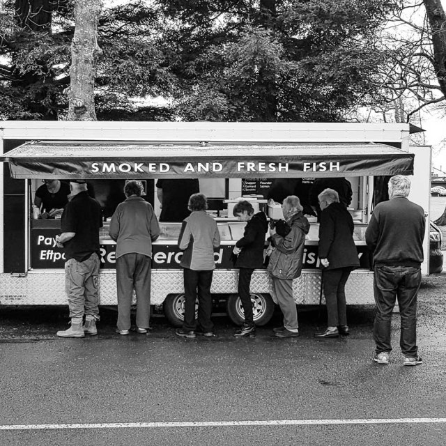 smoked and fresh fish, Victoria Square / Town Hall. Cambridge Waikato NZ 3.8.18