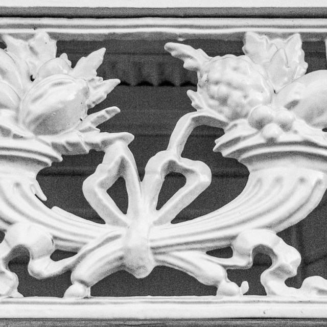 wrought iron detail, Leamington band rotunda Leamington Domain. 25 July 2018