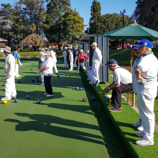 Bowling green, Cambridge Domain, Waikato, New Zealand.