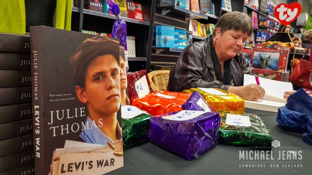 Julie Thomas book signing at the launch of Levi's War 11/6/2018
