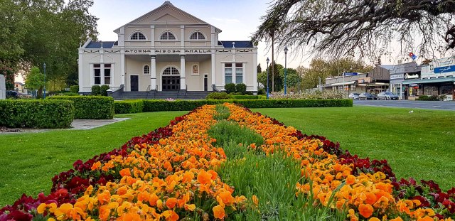 Jubilee Gardens & Town Hall, Cambridge, Waikato, New Zealand