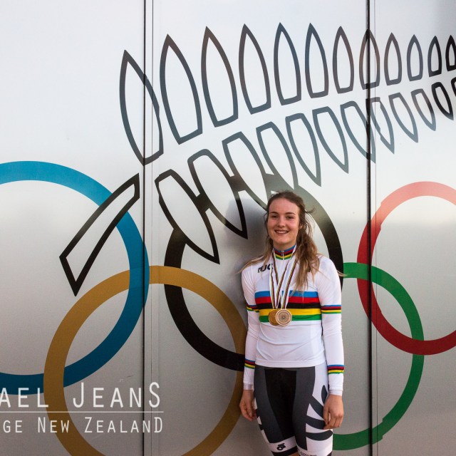 Ellesse Andrews gold and bronze medal winner at the 2016 UCI Junior Track Cycling World Championships