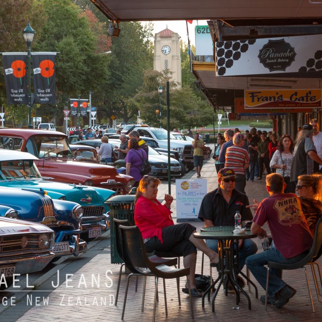 Cruise night Victoria Street Cambridge New Zealand