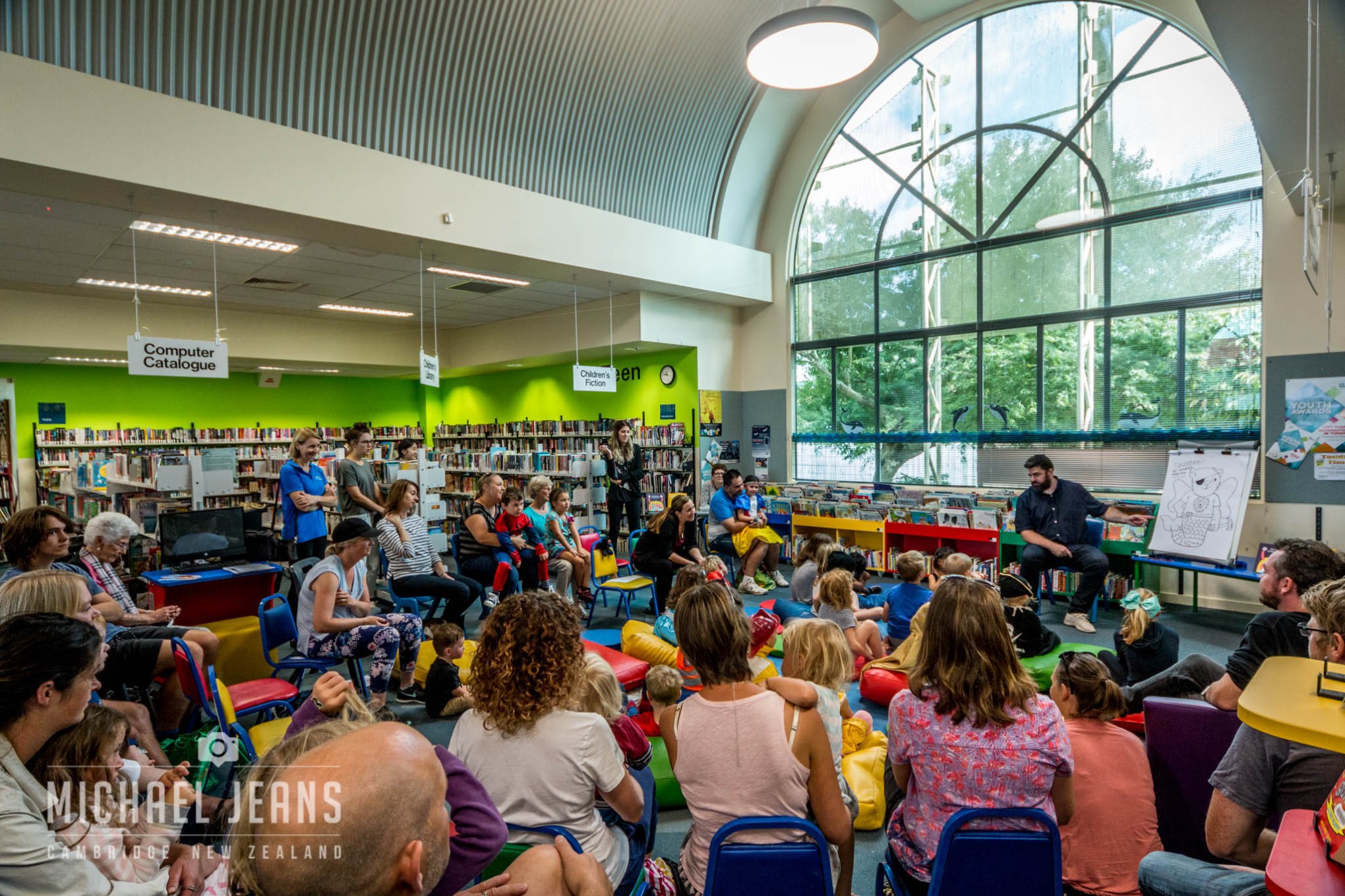 Toby Morris author, illustrator and comic artist at Cambridge Public Library Cambridge New Zealand