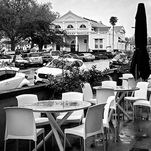 Lake and Town Hall from the Nash